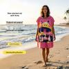 Ultra-fine Fiber Cross-border Beach Cape Bathrobe
