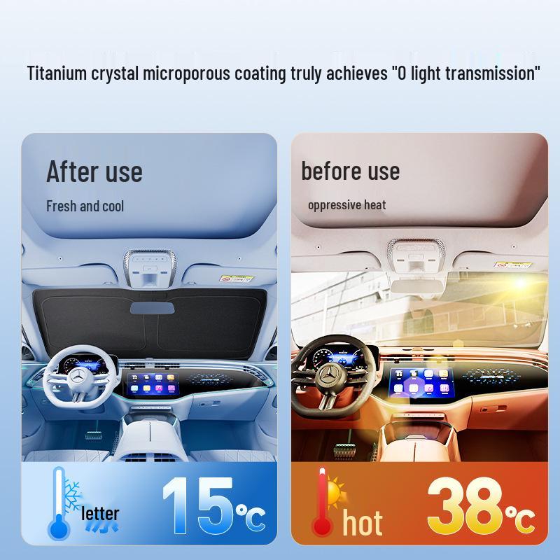 Custom-Fit Car Windshield Sunshade for Specific Models - Anti-Sun Exposure