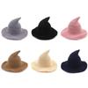 Witch Design Halloween Witch Hat Wool Halloween Party Hat Modern Long Point Hat Festival Party