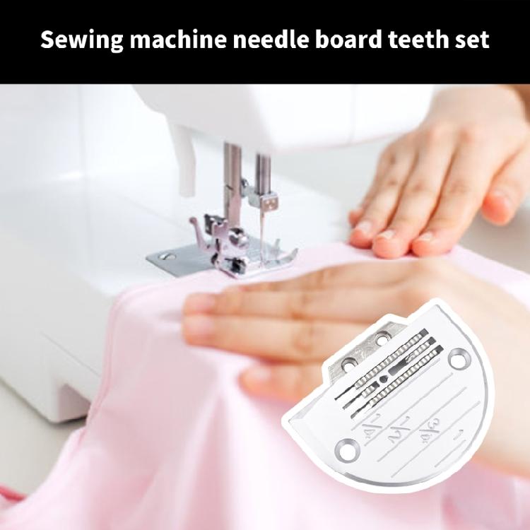 Scaled Needle Plate and Feed Dog Set for Thin and Thick Fabric Sewing Machine Needle Plate and Feed Dog Replacement