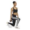 Adidas TRN OPTIME Essentials Medium Support Sports Bra for CI156 XS 3-Stripes Women, Black/White (KB4383)