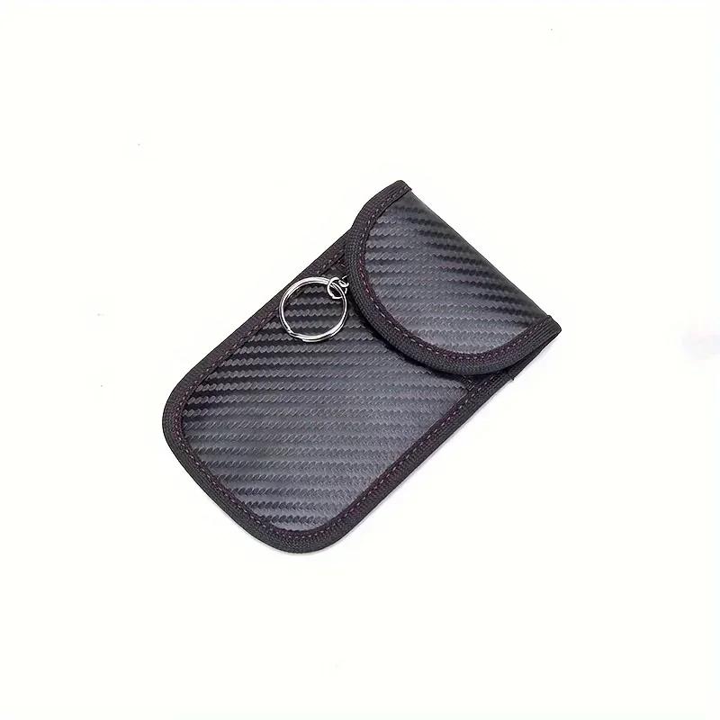 

Car Keys Signal Blocker Bag Car RFID Signal Blocking Key Fob Protector Faraday Cage Protector чорний