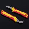 Electrician Specific Stripping Wire Straight Edged Curved Edged Electrician Knife With Insulated Handle Electrician Hand Tools