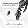 QUEED XG8 Screen Display Bluetooth Headphones Wireless Dual-ear Stereo In-ear Sports Bluetooth Headphones 5.0 with Charging Case