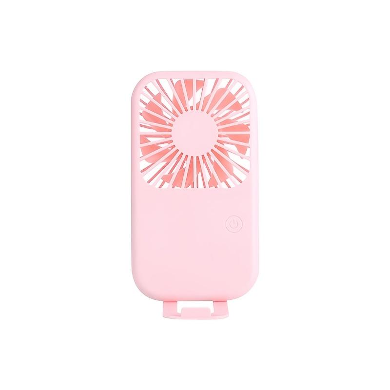 Summer Portable Mini Fan Rechargeable Stand Small Pocket Fan with Three Wind Speeds Powerful Range Long-lasting Desktop Fan