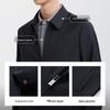 Lan Deng Men's Windproof Anti-Wrinkle Lapel Executive Jacket