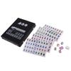 Chinese Mahjong Acrylic Tiles Mini Mahjong Set Portable Mahjong Board Game for Family Party Gifts