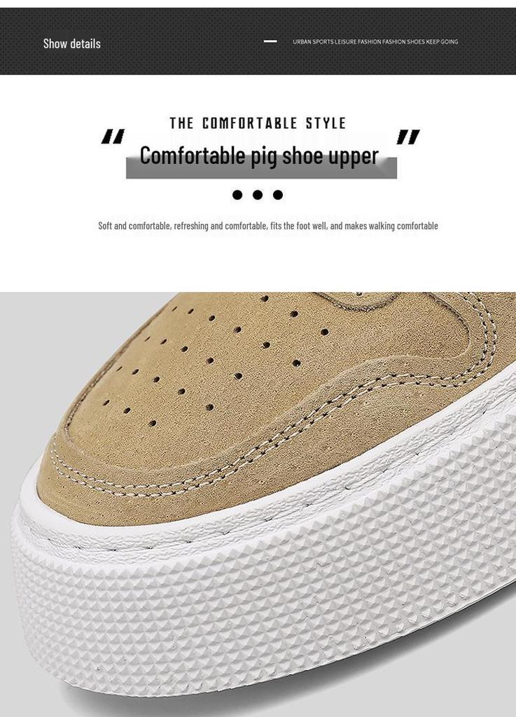 Summer Men's Thick-Soled Skate Shoes - Breathable, Comfortable & Versatile Casual Sneakers