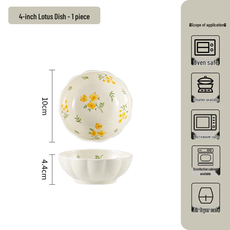 KANGMO Ceramic Lotus Plate