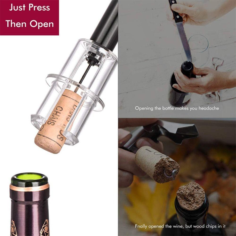with Aerator Wine Opening Set Vacuum Stopper Pump Needle Wine Openers Gift Wine Opener Tool
