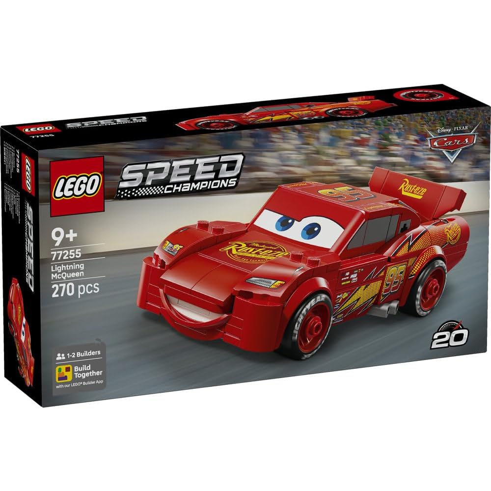LEGO Speed Champions Lightning McQueen Toy Vehicle for Kids 9-11 Years Old Block Set