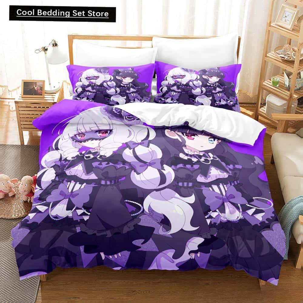 3D Kawaii Anime Hirogaru Sky! Pretty Cure Bettwäsche-Set, Einzelbett, Doppelbett, Queen-Size-Bett, King-Size-Bett, Erwachsenen- und Kinderschlafzimmer, Bettbezug-Sets
