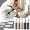 Toilet Brush And Holder, Toilet Brush 304 Stainless Steel, Toilet Bowl Brush For Bathroom Toilet-Ergonomic, Elegant,sturdy