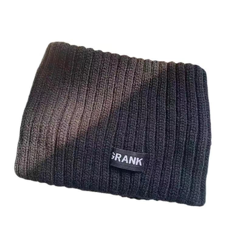 

Autumn and winter knitted wool hats, men s and women s hats, the same style, big head circumference, small face loose hats, couple stacking hats One Size