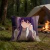 Anime Girl YYuri Pillow Cover Polyester Square Cushion Case 45 Cm Decorative for Home Couch Bed Car Decor