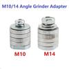 100/125 Type M14 M10 Angle Grinder Adapter Grooving Adapter Conversion Kit Flange Metal Lock Nuts Slotting Power Tool Accessory