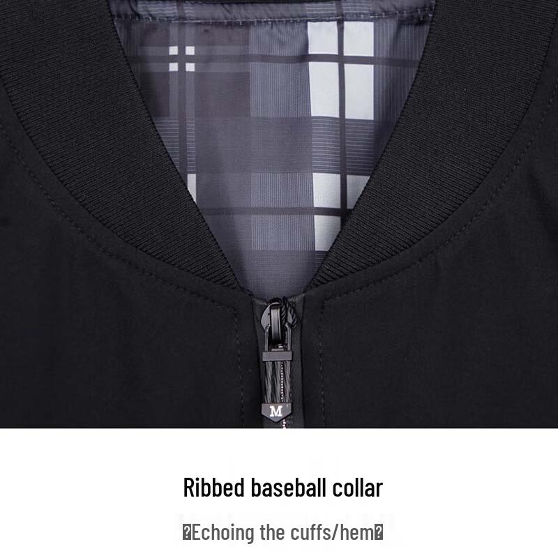 TRIES Men's Baseball Collar Jacket