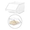 Acrylic Storage Bin Open Front Food Storage Container for Kitchen Countertop