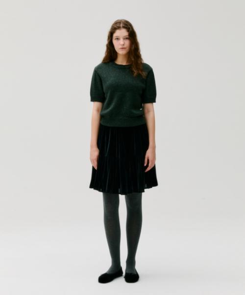 DEPOUND Glitter Knit Pullover [Green]