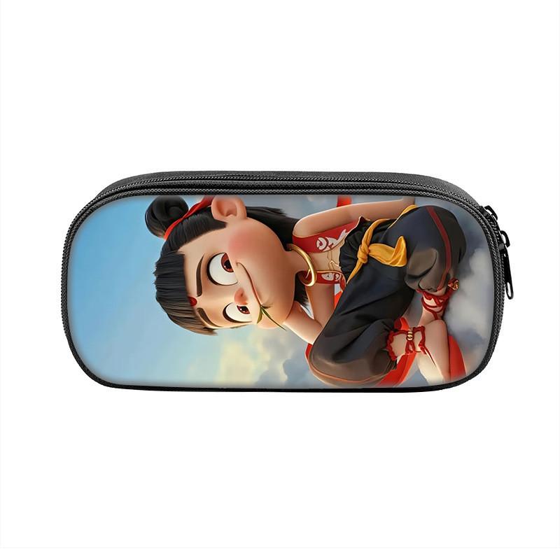 Nezha Birth Of The Demon Child Pencil Case For Kids Compact Storage With Cartoon Design