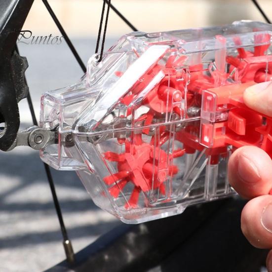 Fahrradkettenreiniger, klar, sichtbar, eingeweicht, MTB, Mountain Road Bike, Kettenwäscher, Schmieröl, Reinigungswerkzeug, Fahrradzubehör