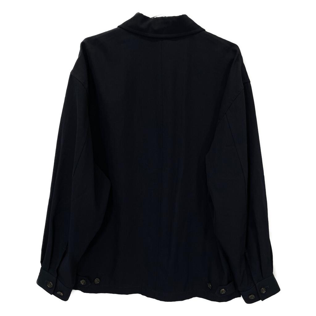 COMMEdesGARCONS HOMME 95AW HJ-040700 Navy Wool Cow Leather Pocket Zip Jacket Jacket M blackUsed