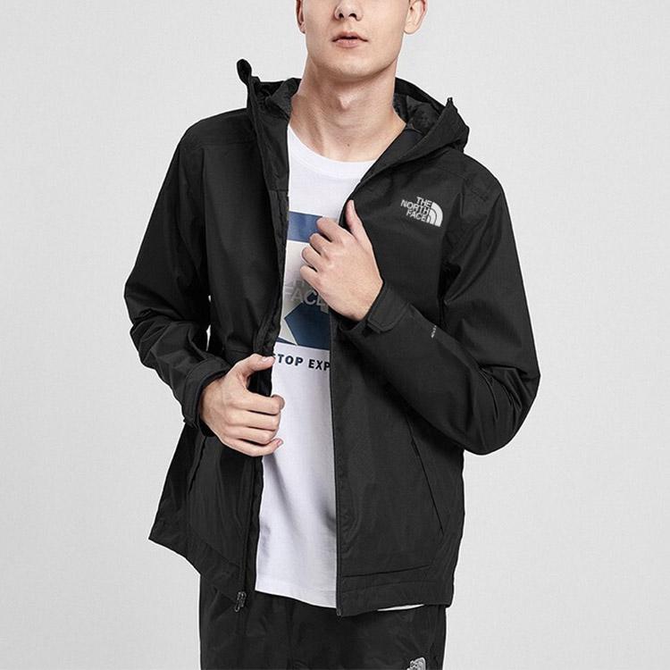 THE NORTH FACE Waterproof, Windproof, And Breathable Windbreaker Jacket Men's Black NF0A4UDB-JK3