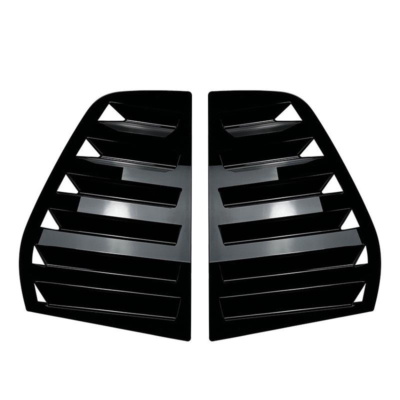 For VW Golf 5 MK5 5 Doors 2003-2010 Car Rear Louver Window Side Shutter Cover Trim Sticker Vent Scoop Carbon Fiber Look ABS