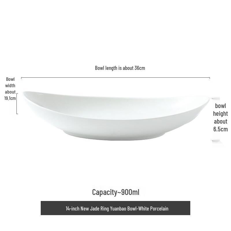 Gold Rim Ceramic Oval Deep Dish Plate