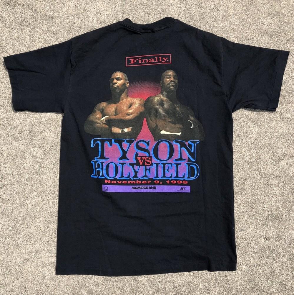 90s Mike Tyson vs Evander Holyfield Boxing T-shirt 1994 Men S-234XL NG537 Unisex T-Shirt L