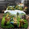 3D Print Peter the Rabbit  Bedding Set,Duvet Cover Comforter Bed Set Quilt Cover Pillowcase,King Queen Twin Size Boys Girls