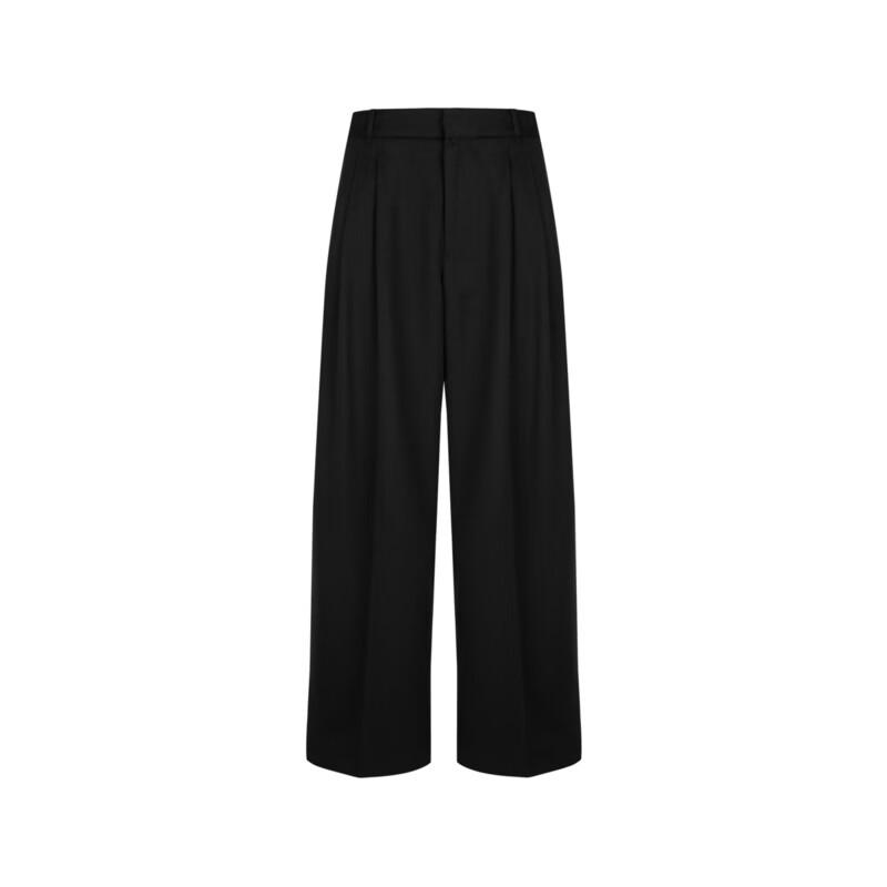 JNBY Women's Loose Wide-Leg Wool Cashmere Pants