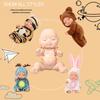 Miniature Sleeping Reborn Doll PVC Vinyl Kids Toy Gift Box