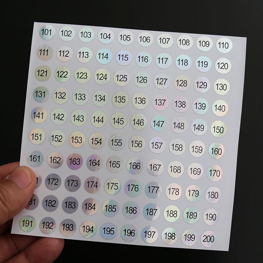 5 Sheets Waterproof Nail Polish Number Stickers Labels for Gel Lacquer Lipstick Bottles & Tips Manicure Display Marking Tool