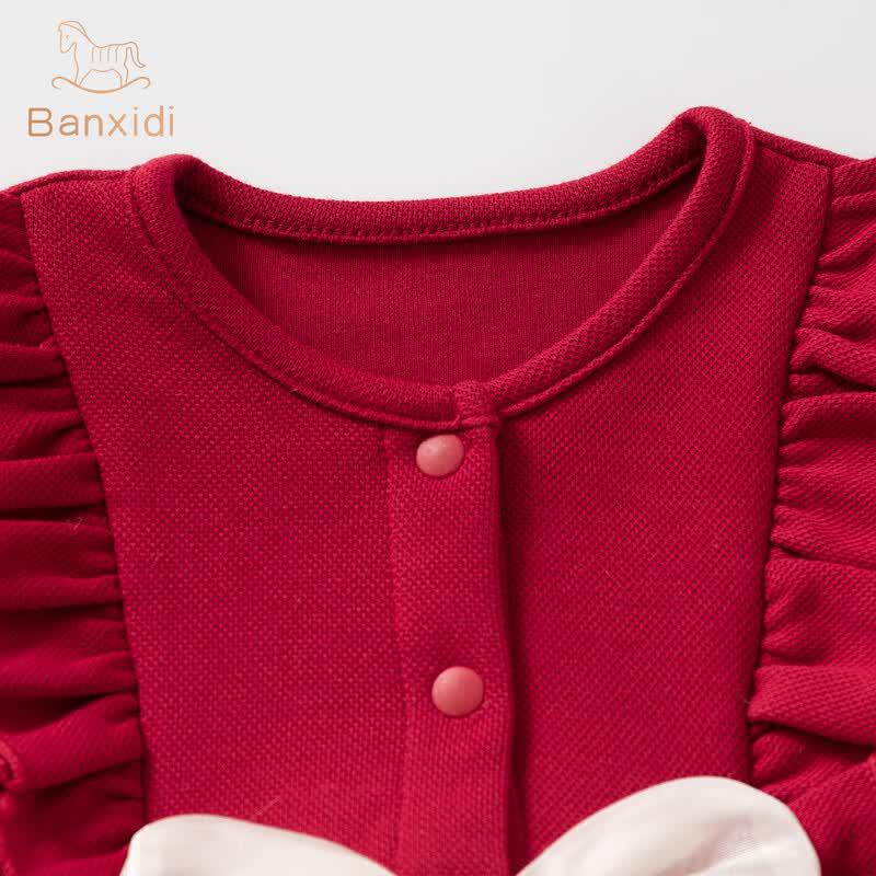 Baby Girl's Autumn Princess Long Sleeve Romper
