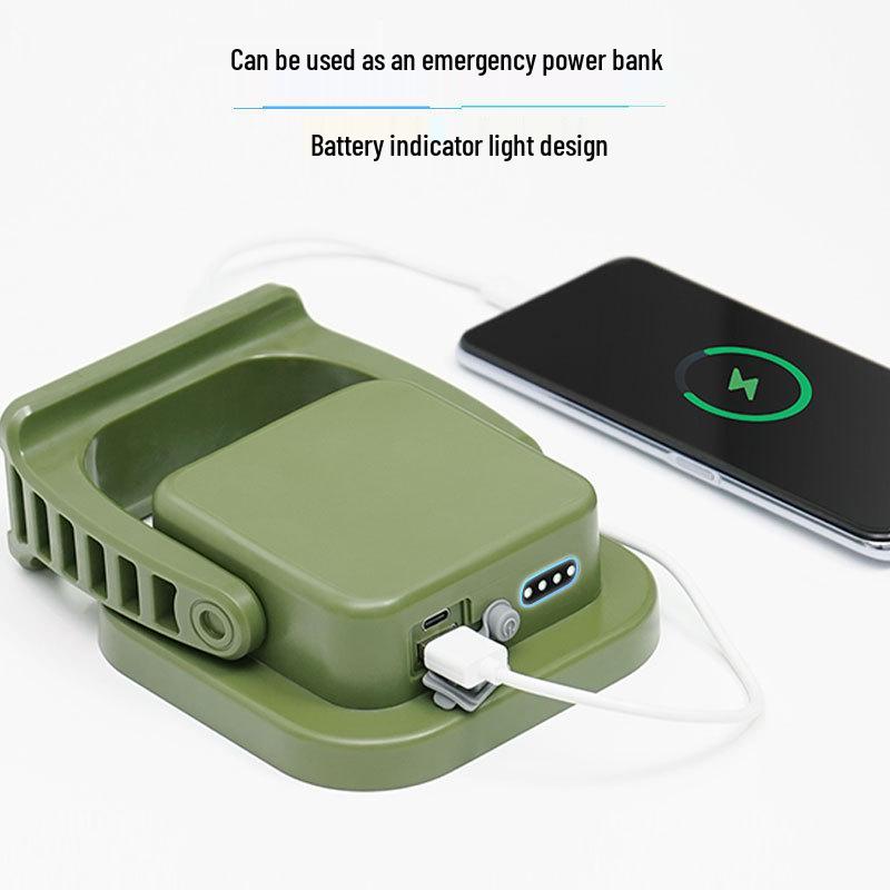 Solar-Powered Camping Lantern with Magnetic Base and Power Bank