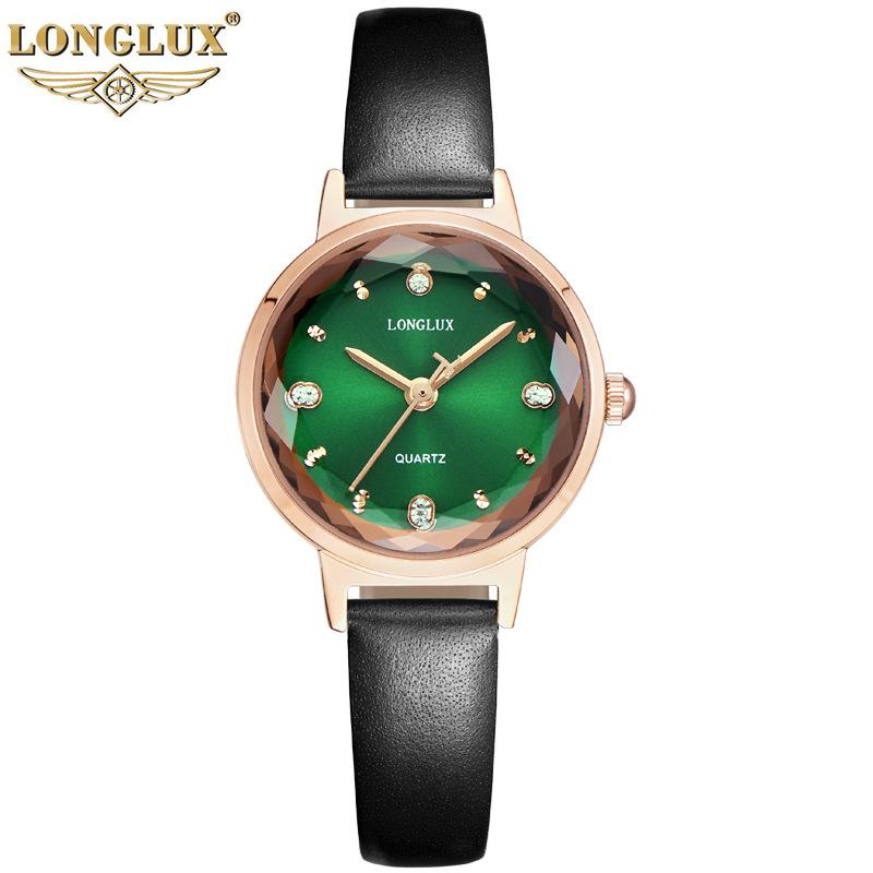 LONGLUX новые роскошные женские часы высшего бренда с коробкой, повседневные деловые водонепроницаемые женские кварцевые часы