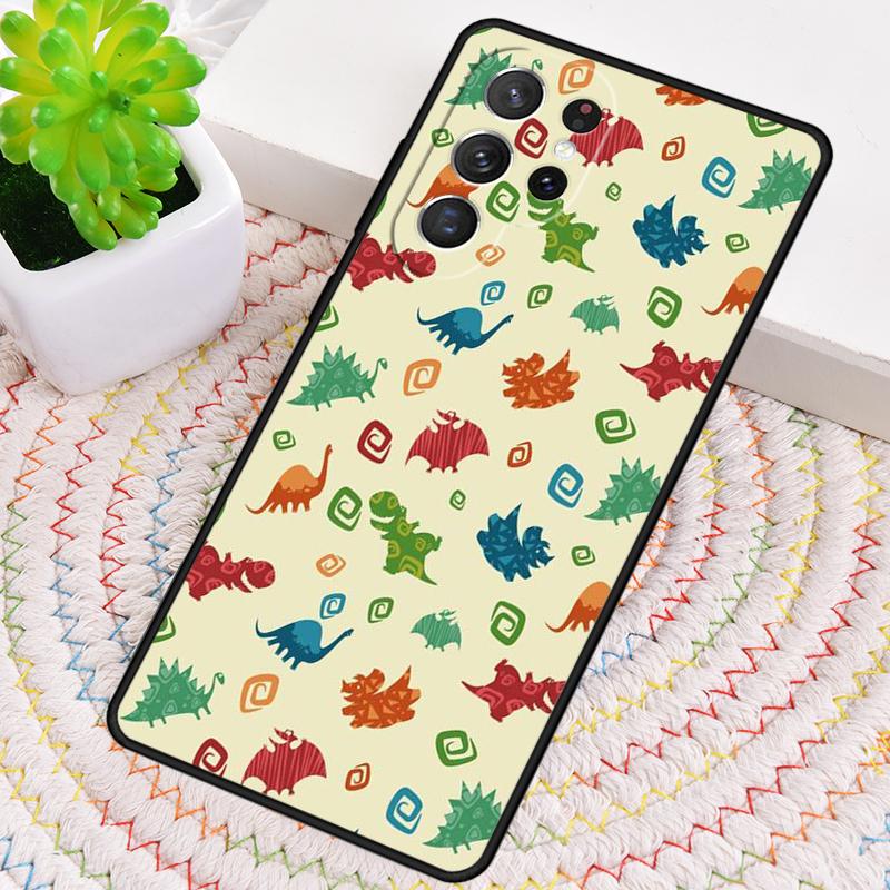 Dinosaur Pattern Phone Case for Samsung Galaxy Note 10 Pro S26 Ultra S23 S24 FE S25 S21 S22 PLUS Shockproof Cove