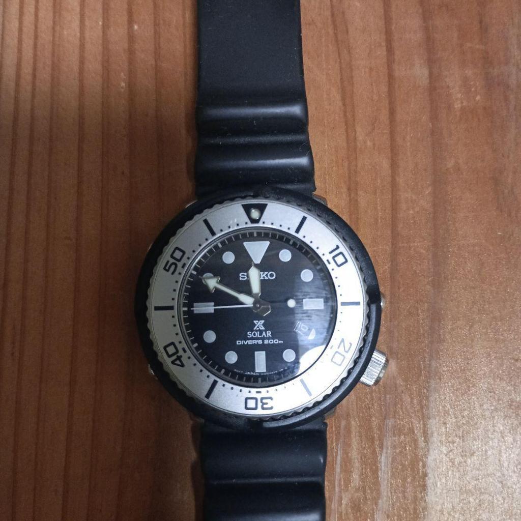 Used SEIKO PROSPEX DIVERS SOLAR First Come, First Served, Rare, Good Condition
