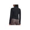 Under Armour Meridian Cold Weather Solid Color Stand Collar Training Jacket Women Jacket Black 1379173-001