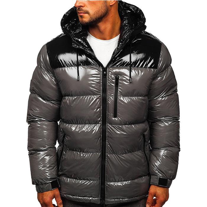 

Мужская зимняя куртка-пуховик с хлопковой подкладкой и капюшоном, толстая куртка-пуховик, пальто M