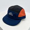New Unisex Flat Eave Letter Mountain Embroidery Baseball Hats Breathable Color Block Sunshade Quick Drying Peaked Caps Versatile