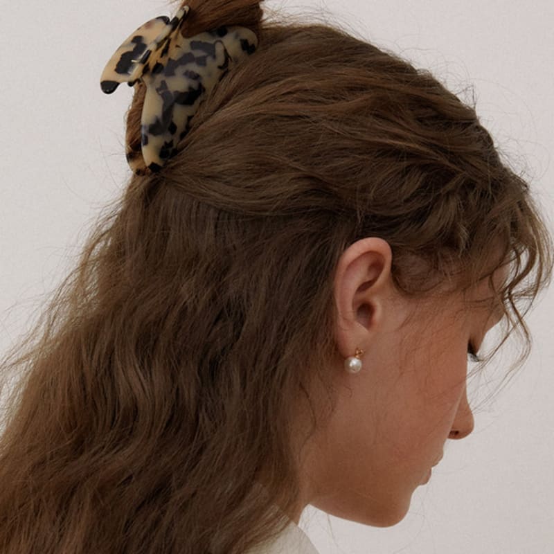 

OVLA classic peanut handy hair clip_2color HC027 black