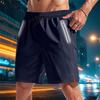 Pantaloncini Sportivi Casual da Uomo Micro Elastici Ampi da Corsa Notturna Luminosi al Buio Funzionali ad Asciugatura Rapida da Spiaggia