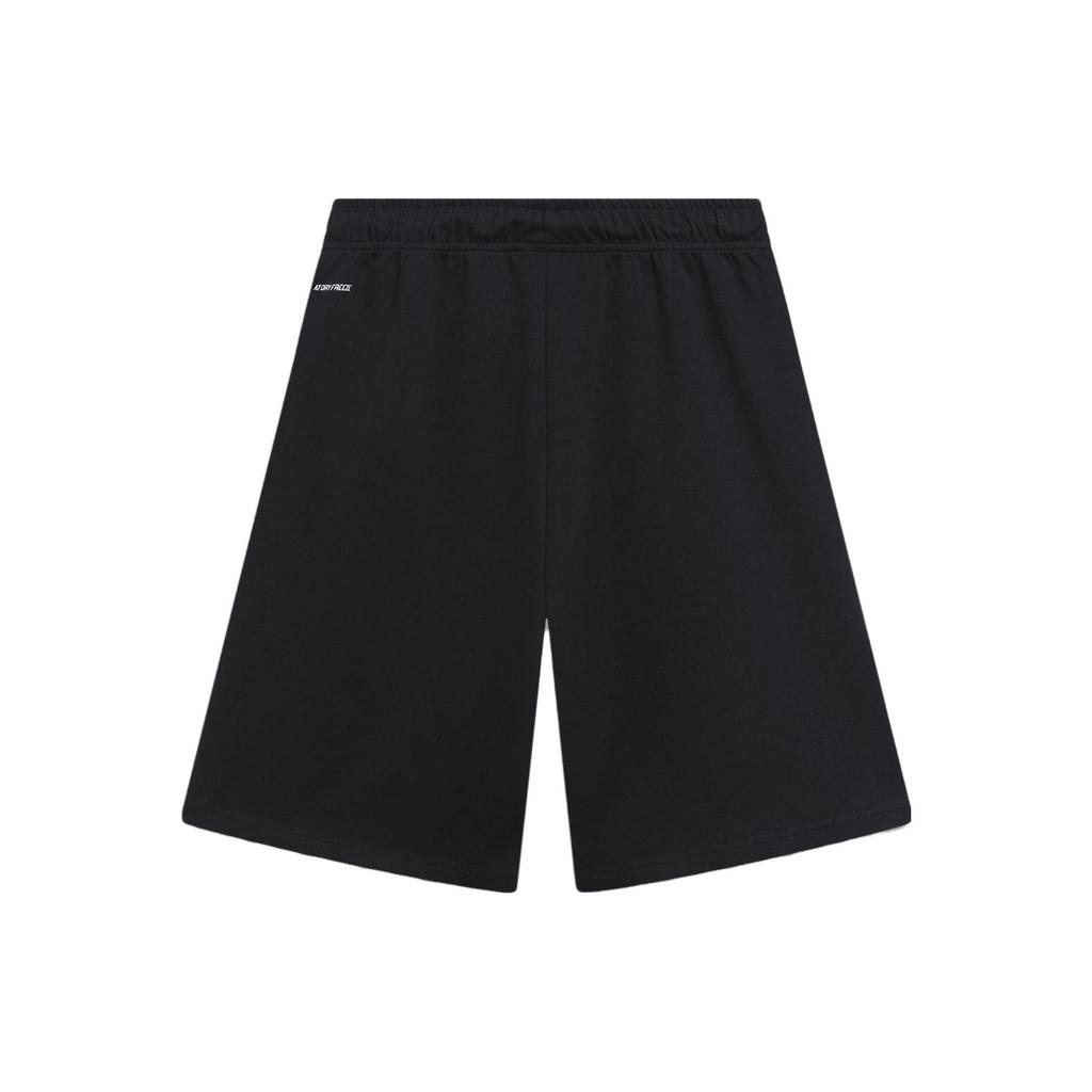 Li Ning Badfive Quick-Dry Cool Breathable Printed Letter Knitted Casual Shorts Men Shorts Black AKSU681-1