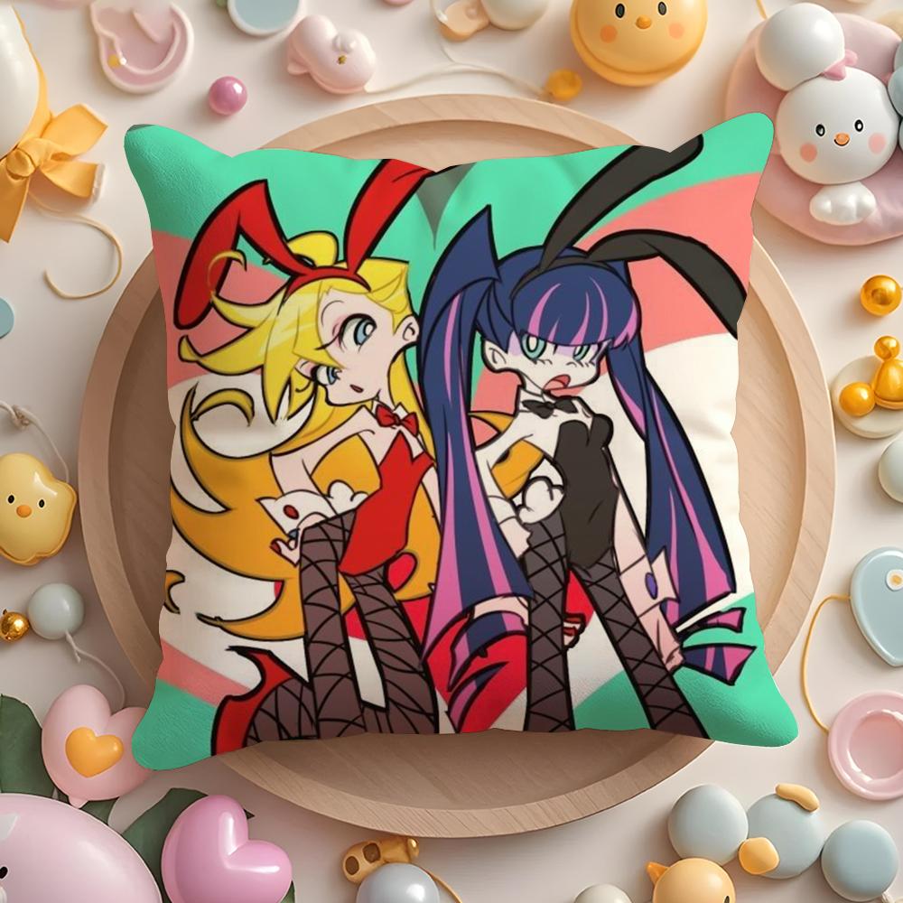 P-Panty & Stocking with Garterbelt Kissenbezug Kurzer Plüsch Doppelseitiger Druck Zuhause Maschinenwaschbar im Winter Kissenbezug