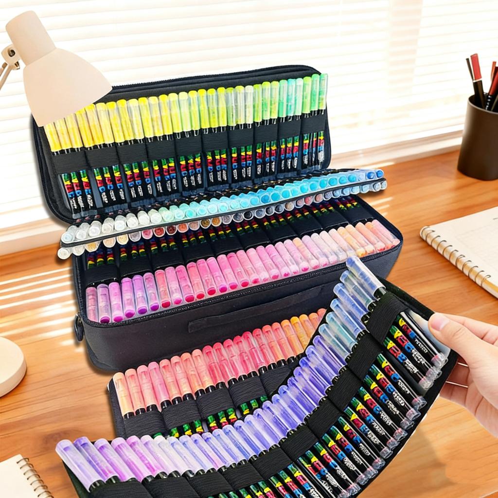 12-120 Colors Acrylic Paint Pens Markers Brush Tip Paint Markers For Rock Painting Wood Canvas Stone,Christmas Gift DIY Crafts