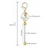 Metal Beaded Keys Chain Gradual Color Diy Beaded Stainless Steel Keychain Can Hang Cutlery Bottle Opener Wine Stopper