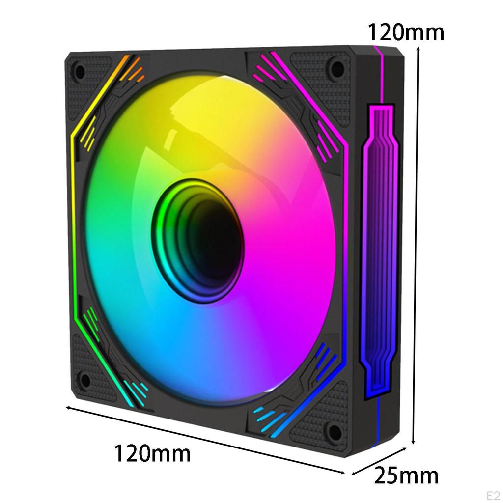 -Fan,PC Fan,5V,3-pin+,4-pin,ARGB,120mm,Good Heat Dissipation,Easy Installation,Fan,Case Cooler Fan