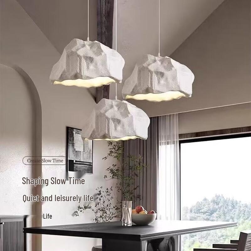 Wabi-Sabi Style Rock Pendant Light